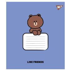 Зошит уч. "YES" 12арк.== /767646/ "Line Friends Stylish" (25/500)