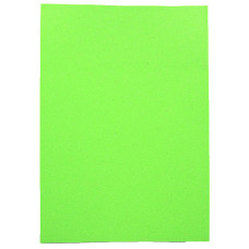 Флексика(фоаміран) "JO" /17FA4-002/ EVA 1,7mm A4 Fluorescent GLITTER "Салатовий" 10шт/уп (1/96)