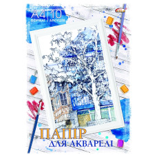 Папка для АКВАРЕЛІ "Gold Brisk" /ПВ-26/ А4 (10арк.) 200 г/м2 (10/120)