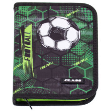 Пенал "CLASS" /26208C/ 1 відділення, пустий, 2 відворота, "Football" (1/12/72)