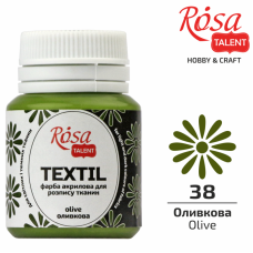 АКРИЛ для тканин "ROSA TALENT" /438/ Оливкова, 20мл, 20 мл (1/140)