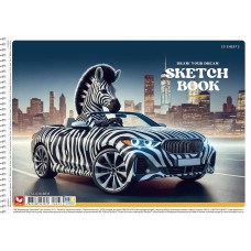 Альбом для малювання "Школярик" А4/30арк./PB-SC-030-8033/ спіраль, 120г/м2, УФ-лак (9/63)