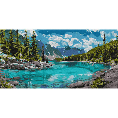 Картина за номерами "Ідейка" /KHO6428/ "Дихання Альп" 40*80см