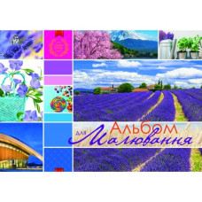 Альбом для малювання А4/30 арк. "Рюкзачок" /А-25/ "COLORS" на спіралі, УФ-лак, 160г/м2, мікс (1/12)