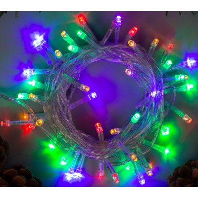 Електрогірлянда світлодіодна /6383-3/ 20 LED 3м 3 реж., кольорове світло,уп.PVC (3 батар.)