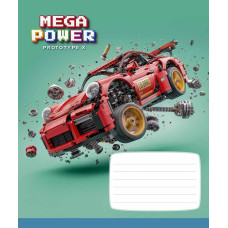 Зошит уч. "Star" 12арк. == /3745L/ "Mega Power" ВД-лак (хлопчик) (30/360)