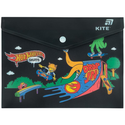 Папка на кнопці А5 "Kite" /HW25-245/ Hot Wheels Skate (1/12)