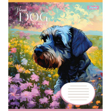 Зошит уч. "1В" 12арк.== /766943/ "Floral dog" (25/500)