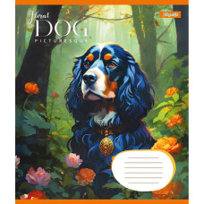 Зошит уч. "1В" 12арк.== /766943/ "Floral dog" (25/500)