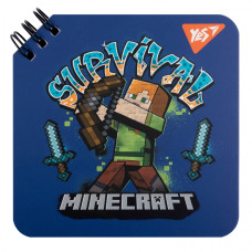 Блокнот 110х110/80  подвійна спіраль "YES" /151760/ "Minecraft" (1/30/60)