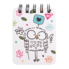 Блокнот А7/100 == подвійна спіраль "YES" /681824/ "Sketch animal. Owl", пласт. кишеня (1/25/50) Блокнот А7/100 == подвійна спіраль "YES" /681824/ "Sketch animal. Owl", пласт. кишеня (1/25/50)