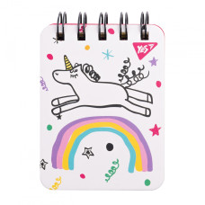 Блокнот А7/100 == подвійна спіраль "YES" /681823/ "Sketch animal. Unicorn Єдиноріг", пласт. кишеня (1/25/50) Блокнот А7/100 == подвійна спіраль "YES" /681823/ "Sketch animal. Unicorn Єдиноріг", пласт. кишеня (1/25/50)