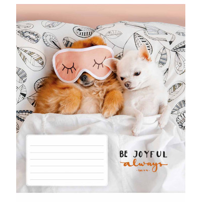 Зошит уч. "Школярик" 12арк.# /3263K/ "Be joyful always" ВД-лак (нейт) (30/300)