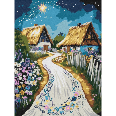 Картина за номерами "Ідейка" /KHO5161/ "Хатина" 30*40см