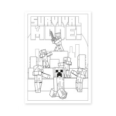 Розмальовка А4/12стор "YES" /742915/ "Minecraft" (1/100)