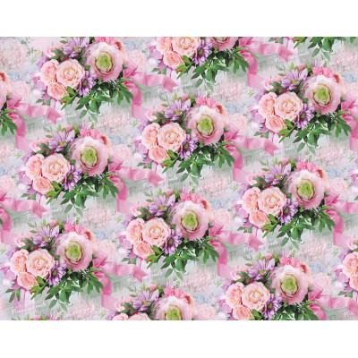Папір пакувальний крейдований "Unison" /PVM10-212/ "fragrant flowers" 0,7*1м, 10арк.