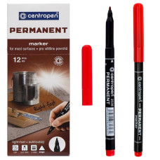 Маркер "Centropen" /2536/02/ перманентний, червоний (12)