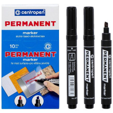 Маркер "Centropen" /8576/01/ перманентний, 1-4,6мм, чорний (10) Маркер "Centropen" /8576/01/ перманентний, 1-4,6мм, чорний (10)