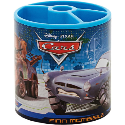Стакан-підставка для ручок, метал. "1В" /703981/ "Тачки" (1/20/100)