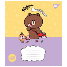 Зошит уч. "YES" 12арк.== /766949/ "Line Friends. Sweetieland" (25/500)