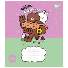 Зошит уч. "YES" 12арк.== /766949/ "Line Friends. Sweetieland" (25/500)