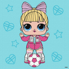 Картина за номерами "Ідейка" /KHO1319/ "LOL Surprise! Game on. Suite Princess" 25x25см