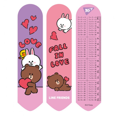 Закладка 2D "YES" /708134/ "Line Friends love" (1/10/100)