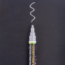 Маркер крейдяний "Santi" /390619/ срібний, 5 мм, 9шт/туб (9/270)