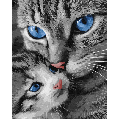 Картина за номерами "Ідейка" /KHO6945/ "Муркотлива мама" 40*50см