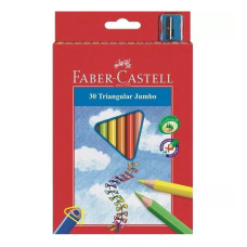 Олівці кольорові "Faber-Castell" 30 кол. /116530/ JUMBO тригранні (1/6)