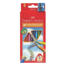 Олівці кольорові "Faber-Castell" 10 кол. /116510/ JUMBO тригранні (1/6)