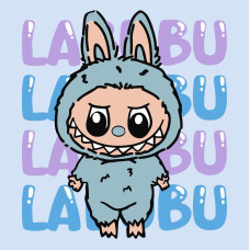 Картина за номерами "Ідейка" /KHO1283/ "Він Лабубу Labubu" 25*25см