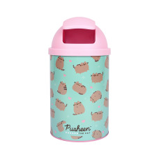 Настільний контейнер для сміття "YES" /708571/ “Pusheen” металевий, 10*18см (1/12/72)