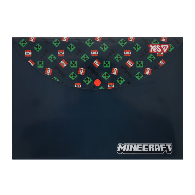 Папка-конверт на кнопці А4 "Yes" /492335/ "Minecraft TNT" (12/60)