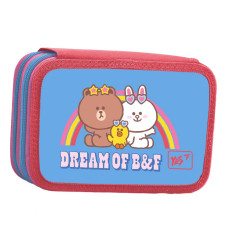 Пенал твердий "YES" /533386/ HP-01 2 відділ. Line Friends