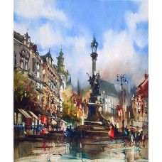 Алмазна мозаїка "Go to art" /189643/ "Площа Міцкевича" 30*40см на підрамнику