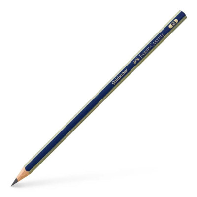 Олівець пр. "Faber-Castell" /1221/112502/ 2В GOLDFABER синьо-золотий (12/72)