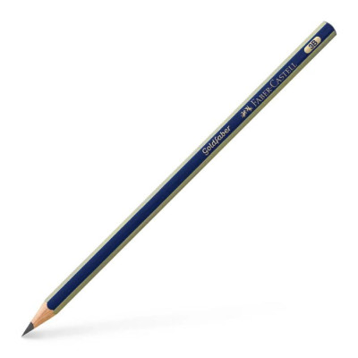 Олівець пр. "Faber-Castell" /1221/112503/ 3В GOLDFABER синьо-золотий (12/72)