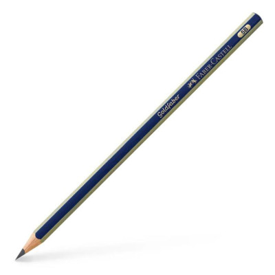 Олівець пр. "Faber-Castell" /1221/112505/ 5B GOLDFABER синьо-золотий (12/72)