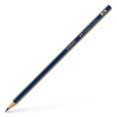 Олівець пр. "Faber-Castell" /1221/112506/ 6B GOLDFABER синьо-золотий (12/72)