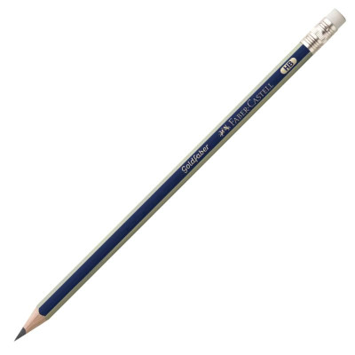 Олівець пр. "Faber-Castell" /1222/116800/ НВ GOLDFABER з гумкою синьо-золотий (12/72)