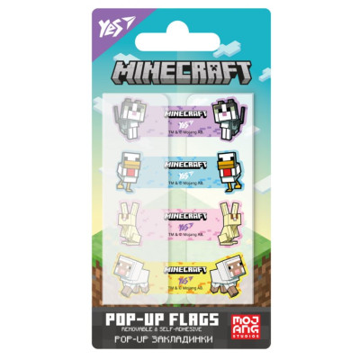 Індекс регістри Pop-up "YES" /170442/ "Minecraft.Spring", пластик, 80 шт (1/24/288)
