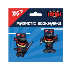 Закладки магнітні "YES" /708113/ "Ninja", 2шт (1/10/500)