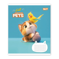 Зошит уч. "YES" 12арк.# /768700/ "Cat and pets" (25/500)