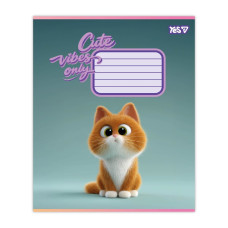 Зошит уч. "YES" 18арк.# /768898/ "Cute vibes only" (25/400)