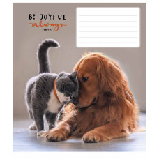 Зошит уч. "Школярик" 18арк.# /3263K/ "Be joyful always" ВД-лак (нейт) (25/250)