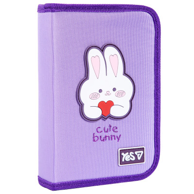 Пенал твердий "YES" /533740/  1 відділ. з двома клапанами HP-04 Cute Bunny 14*21*4см (1/48)