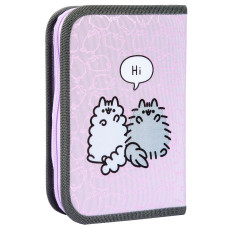 Пенал твердий "YES" /533741/  1 відділ. з двома клапанами HP-04 Pusheen Delicacy 14*21*4см (1/48)