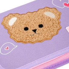 Пенал твердий "YES" /533728/  1 відділ. з клапаном HP-03 Bear Rules 13*21*3см (1/48)