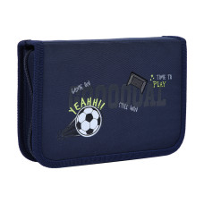 Пенал твердий "YES" /533869/  1 відділ. з клапаном HP-03 Football 13*21*3см (1/48)